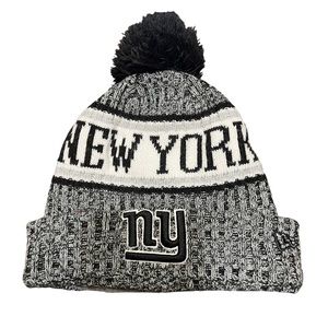 New York Giants Black White Stocking Cap